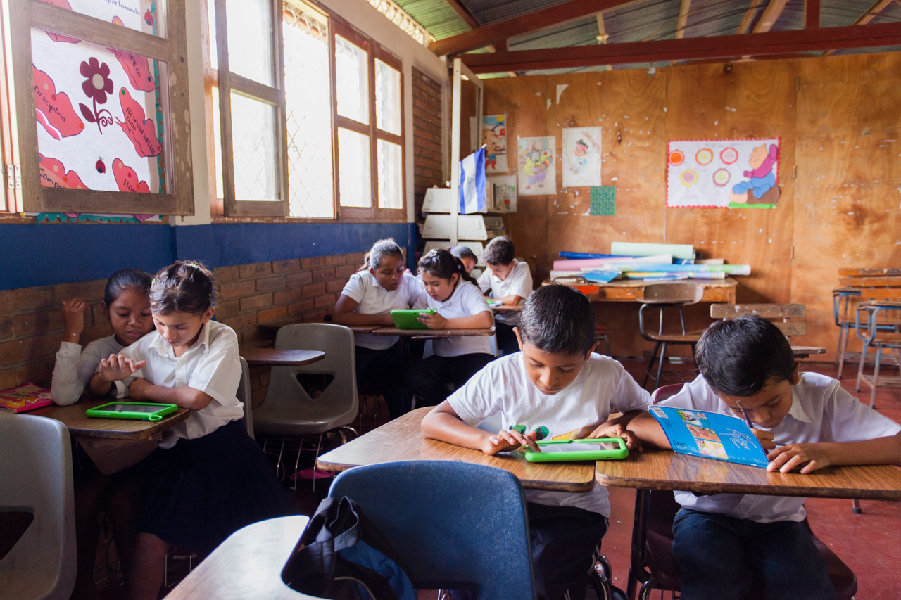 Kinder in einer Schulklasse in Nicaragua.
